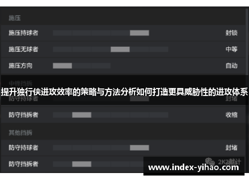 提升独行侠进攻效率的策略与方法分析如何打造更具威胁性的进攻体系